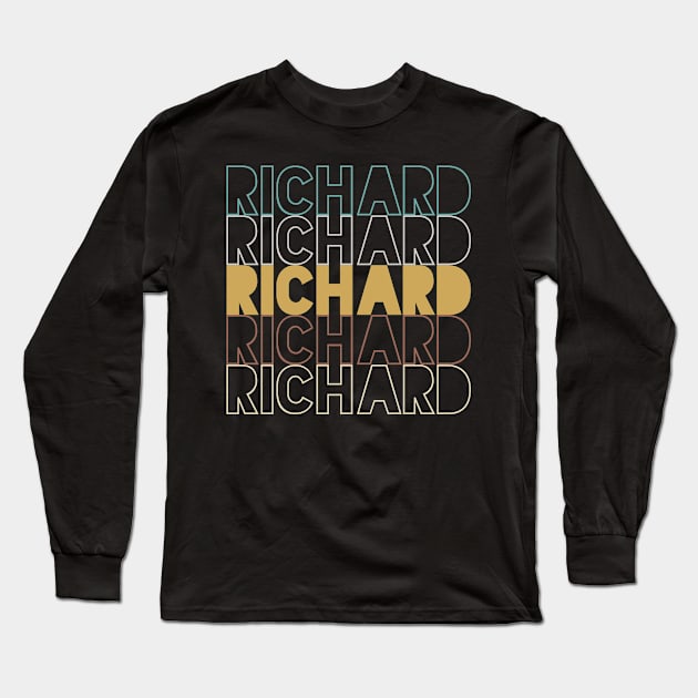 Richard Long Sleeve T-Shirt by Hank Hill